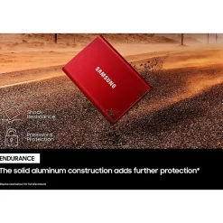Clearance Samsung T7 2TB USB 3.2 Portable Solid State Drive, Blue (MU-PC2T0H/AM)