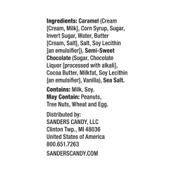 Sanders Small Batch Wonders Dark Chocolate Sea Salt Caramels, 18 Oz. (30987)
