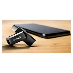 New SanDisk Ultra Dual Drive Go 32GB USB 3.1 Type-C Flash Drive, Black (SDDDC3-032G-A46)