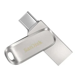 Outlet SanDisk Ultra Dual Luxe 64GB USB 3.1 Type-C Flash Drive, Silver (SDDDC4-064G-A46)
