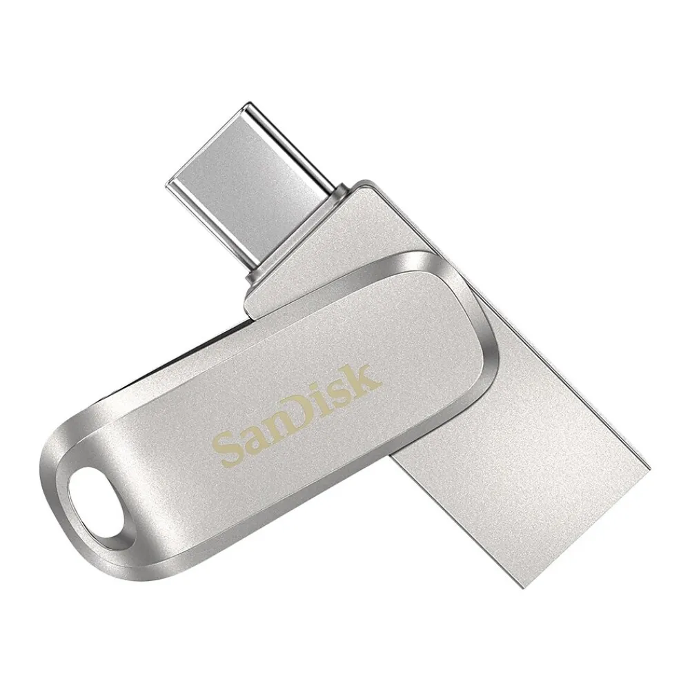 Outlet SanDisk Ultra Dual Luxe 64GB USB 3.1 Type-C Flash Drive, Silver (SDDDC4-064G-A46)