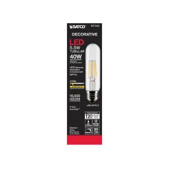 Satco Lighting 5.5-Watt Warm White LED Decorative Bulb, 6/Carton (S21344)