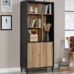 Bookcases*Sauder Acadia Way 69"H 5-Shelf Bookcase, Raven Oak (430754)
