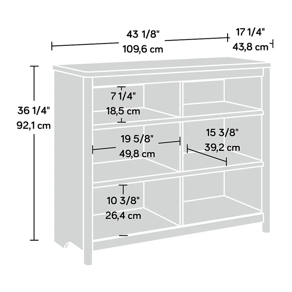 Bookcases*Sauder Dover Edge 36"H Bookcase, Denim Oak (433530)