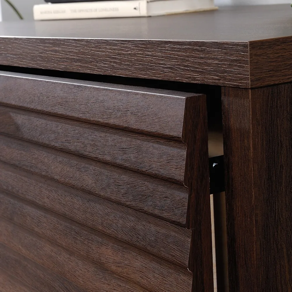 File Cabinets*Sauder Palo Alto Commercial 2-Drawer Lateral File Cabinet, Letter/Legal Size, Lockable, 31"W x 19"D, Spiced Mahogany (427822)