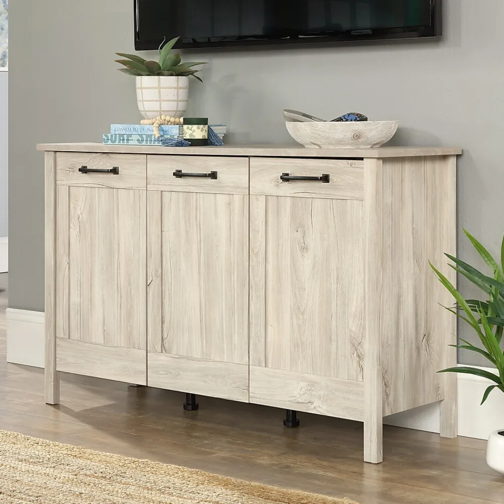 Storage Cabinets*Sauder Select 30"H Storage Cabinet with 4 Shelves, Chalk Oak (433932)