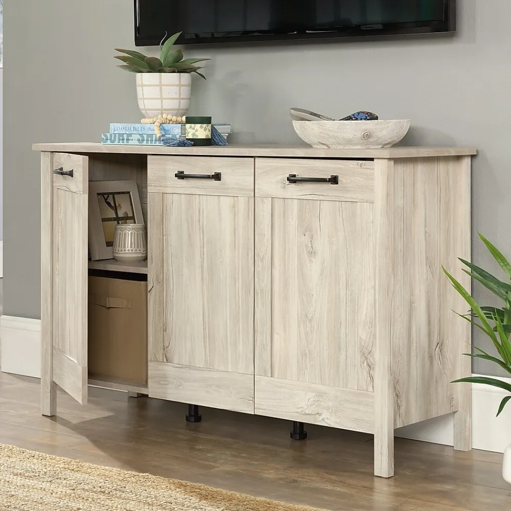 Storage Cabinets*Sauder Select 30"H Storage Cabinet with 4 Shelves, Chalk Oak (433932)