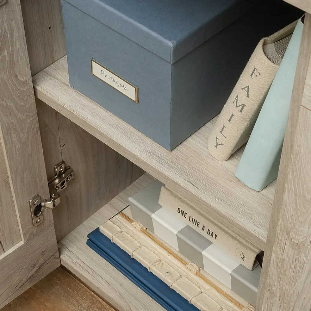 Storage Cabinets*Sauder Select 30"H Storage Cabinet with 4 Shelves, Chalk Oak (433932)