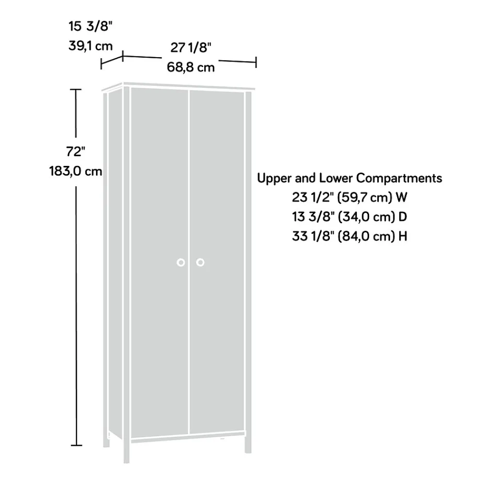 Storage Cabinets*Sauder Select 72"H Storage Cabinet with 3 Shelves, Natural Maple (433285)