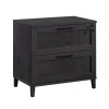 File Cabinets*Sauder Tiffin Line Commercial 2-Drawer Lateral File Cabinet, Letter/Legal Size, Lockable, 31"W x 20"D, Raven Oak (433269)