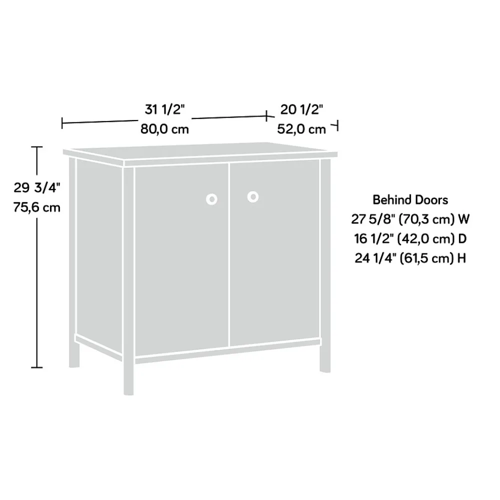 Storage Cabinets*Sauder Whitaker Point 30"H Storage Cabinet with 2 Shelves, Natural Maple (429373)