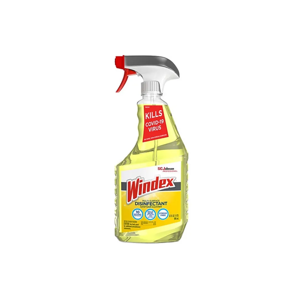 Windex Disinfecting Multi-Surface Sanitizer Cleaner, Citrus Scent, 32 Oz. (322369)<SC Johnson Sale