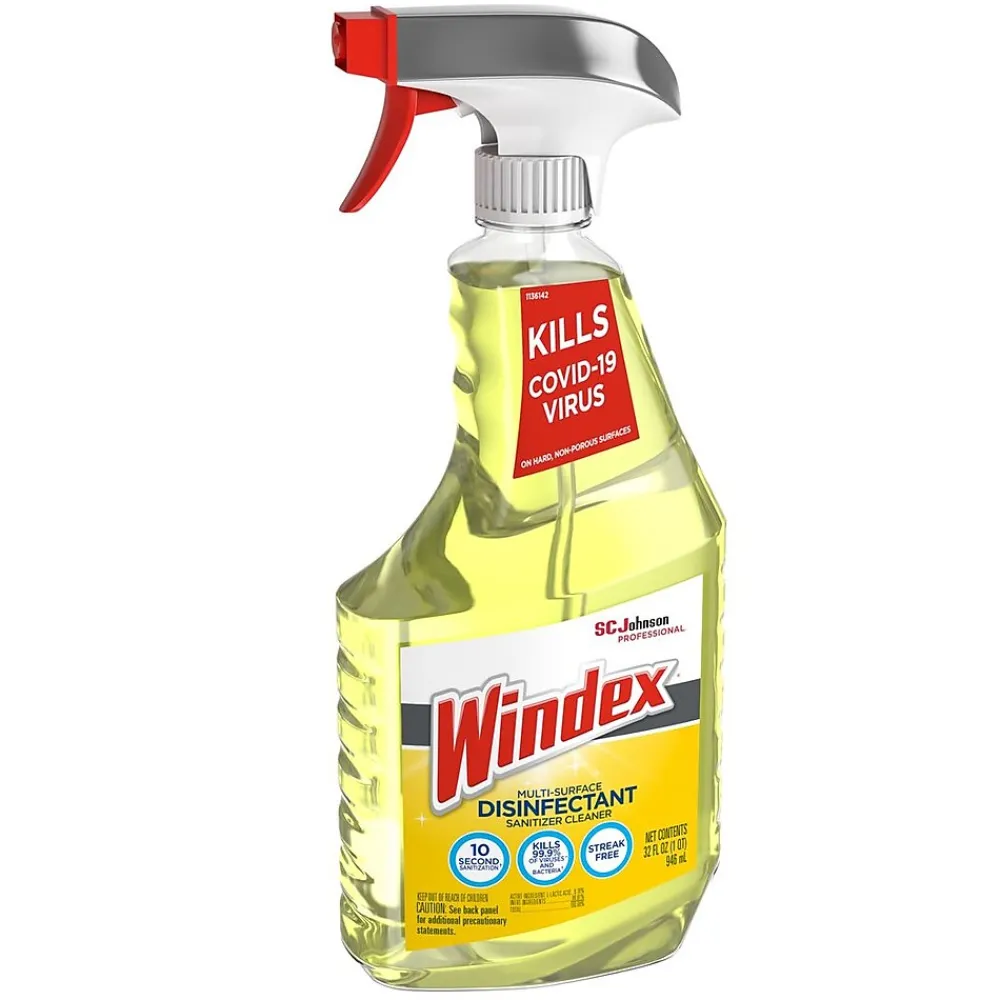 Windex Disinfecting Multi-Surface Sanitizer Cleaner, Citrus Scent, 32 Oz. (322369)<SC Johnson Sale