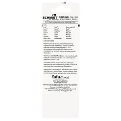 Pens|Schmidt Ink Schmidt 8126 Rollerball Short Capless Refill, Fine, Red, 2 Pack (SC58121)