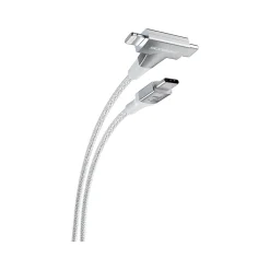 PowerVolt USB Type-C and Lightning Charging Cable, 6ft., White (HPD30HH6WT-SP)<scosche Outlet