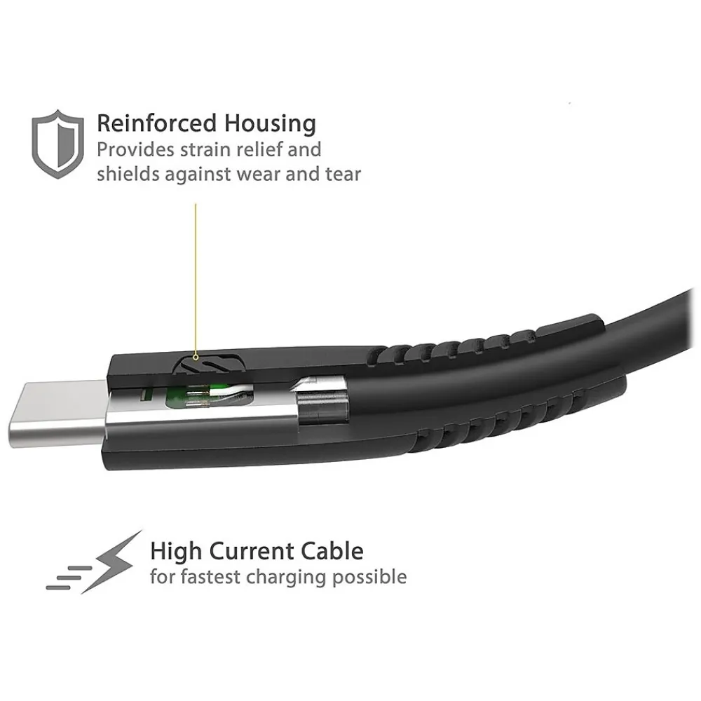 SyncAble 10' USB A Male/C Male, Black (HDCA210)<scosche New