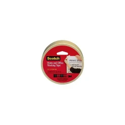 New Scotch ® 1" x 55 yds Home and Office Masking Tape, Tan, 1 Roll (01-06-3437)
