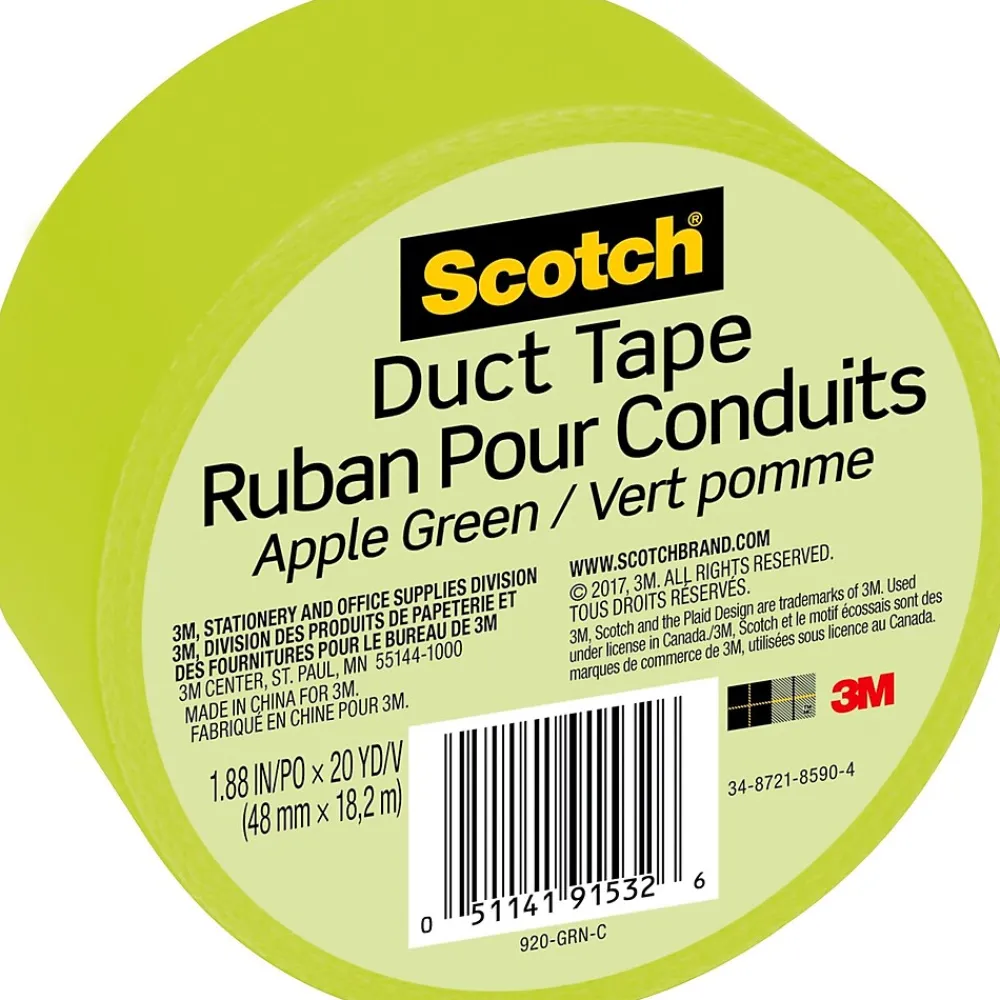 Best Scotch Duct Tape, 1.88" x 20 yds., Green (920-GRN-C)
