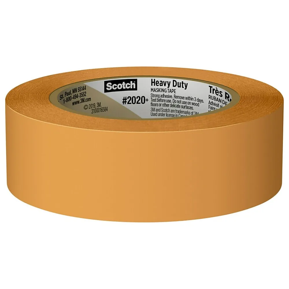 New Scotch ® Heavy Duty 1.41" x 60.1 yds. Masking Tape, Orange (2020+-36AP)