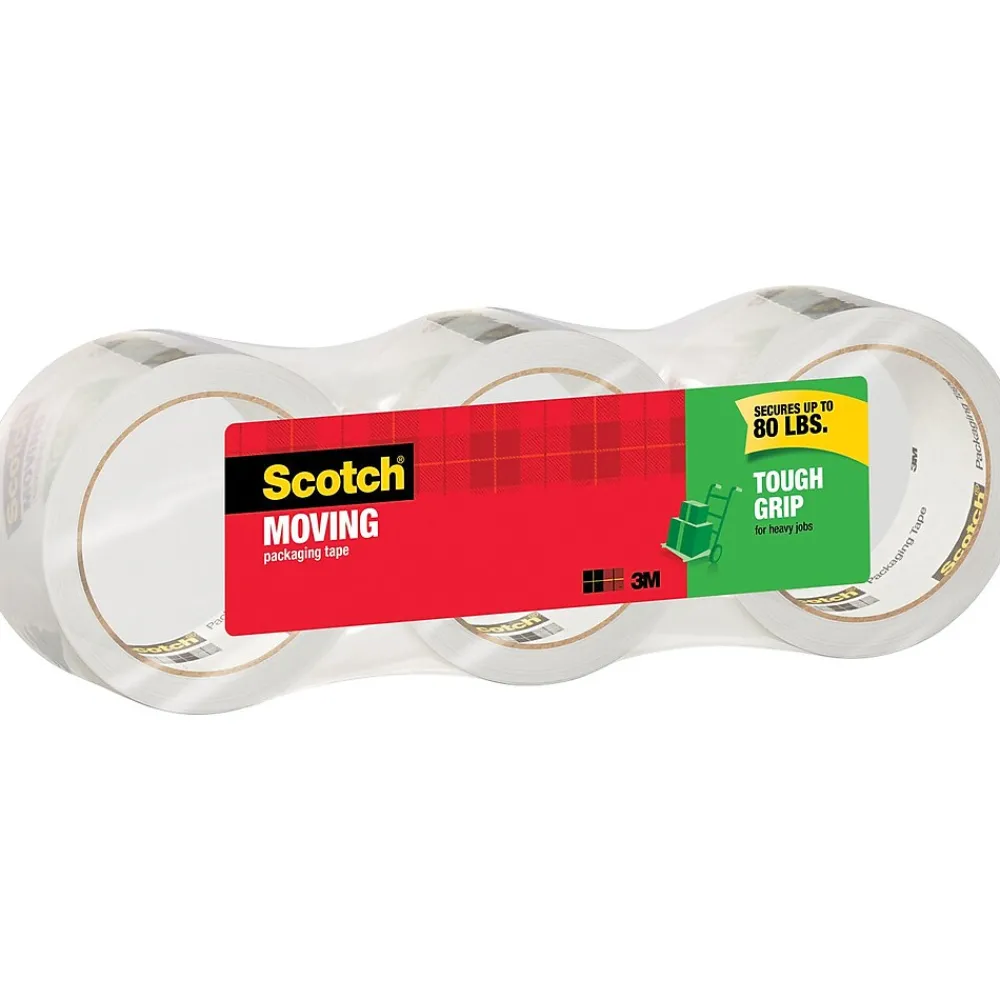 Discount Scotch Packing Tape, 1.88" x 43.7 yds., Clear, 3/Pack (3500-40-3)