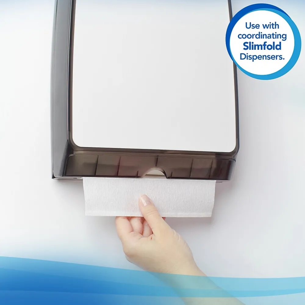 Scott Control Plus+ Slimfold Recycled Multifold Paper Towels, 1-ply, 90 Sheets/Pack, 24 Packs/Carton (04442)