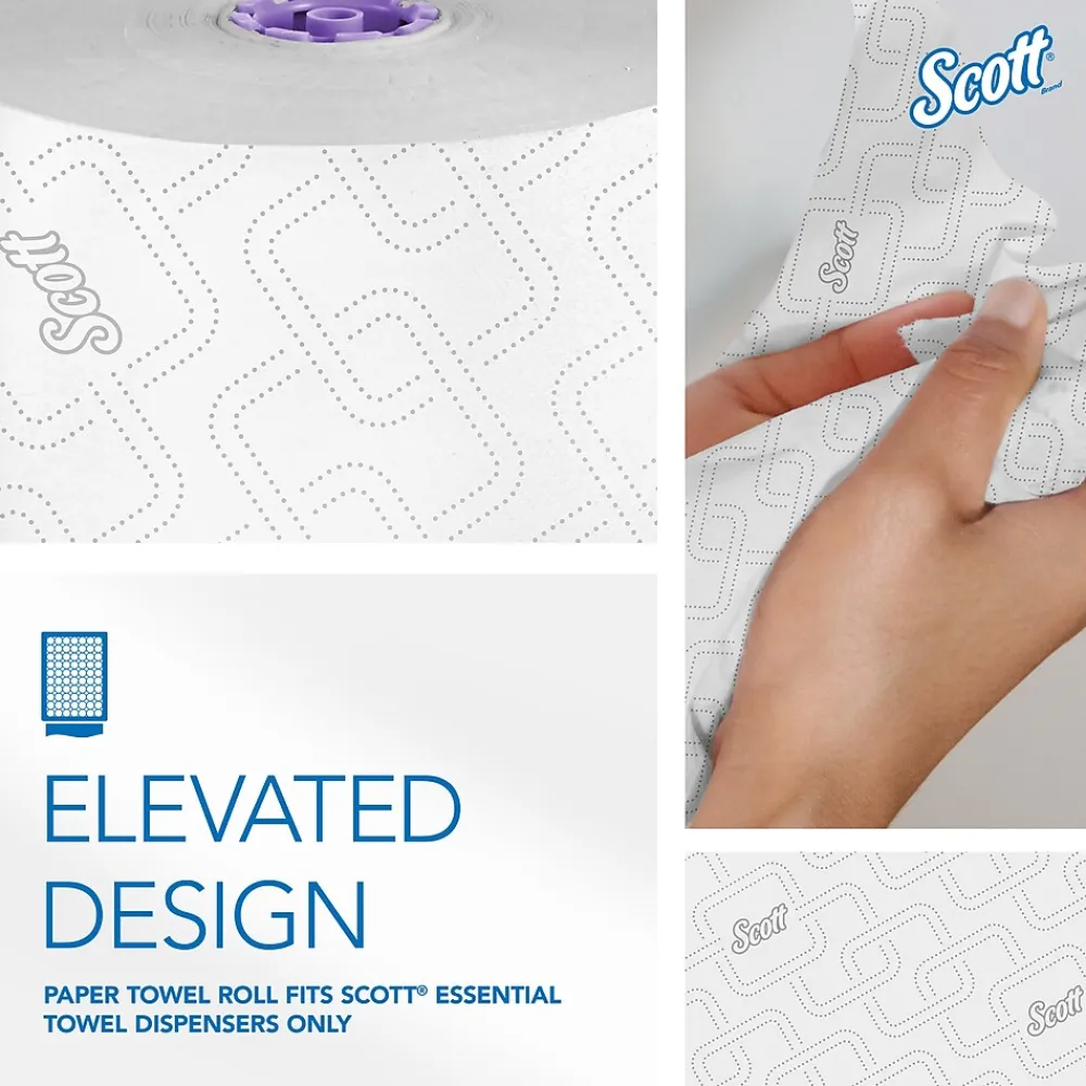 Scott Essential Recycled Hardwound Paper Towels, 1-ply, 950 ft./Roll, 6 Rolls/Carton (02001)