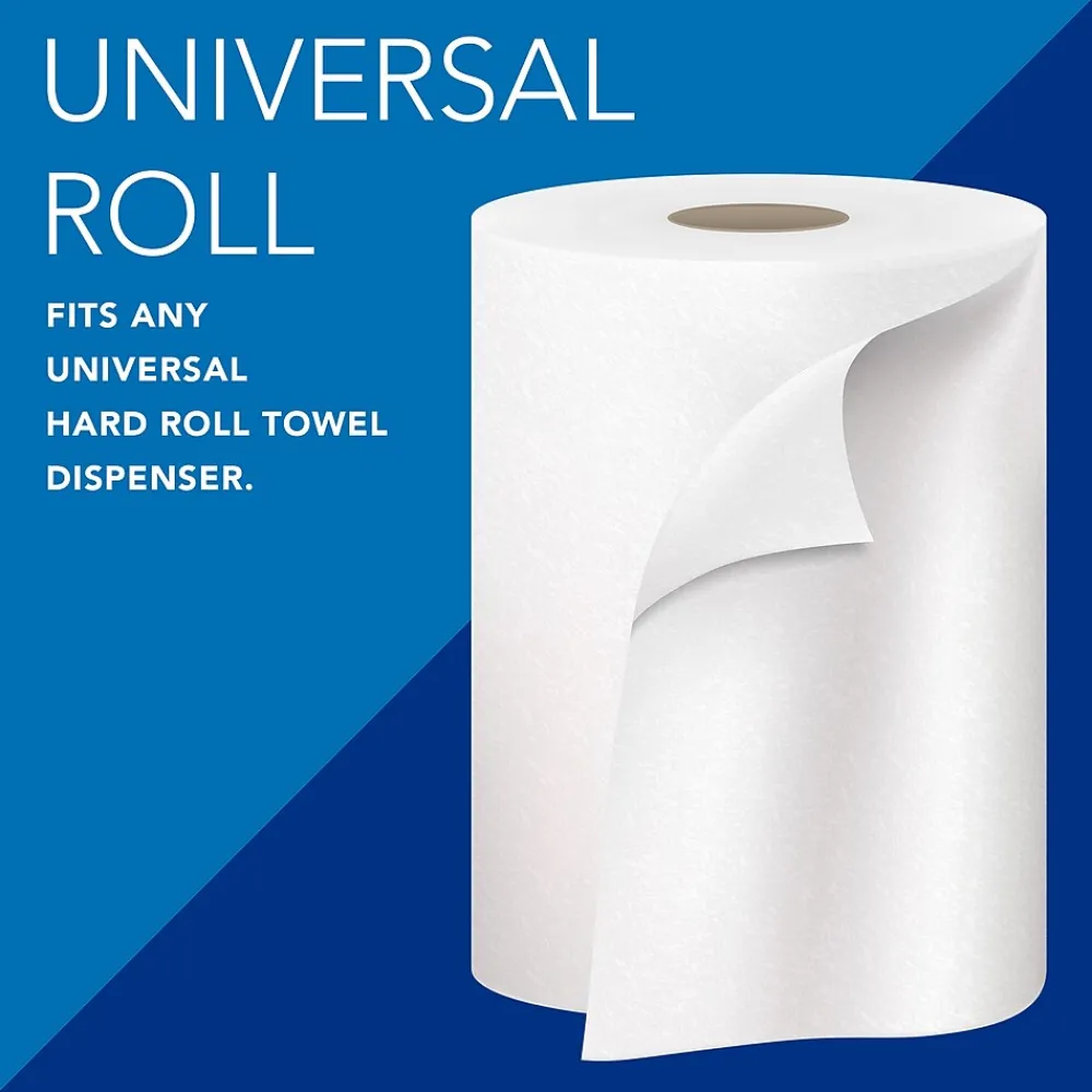 Scott Essential Recycled Hardwound Paper Towels, 1-ply, 800 ft./Roll, 12 Rolls/Carton (01052)
