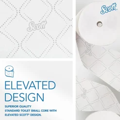 Pro 2-Ply Small Core Standard Toilet Paper, White, 1100 Sheets/Roll, 36 Rolls/Carton (47305)<Scott Outlet