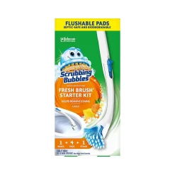 Fresh Brush Toilet Cleaning System Starter Kit, Citrus Scent (301822)<Scrubbing bubbles Best
