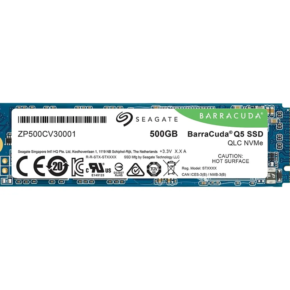 Seagate BarraCuda Q5 ZP500CV3A001 500GB PCI Express Internal Solid State Drive