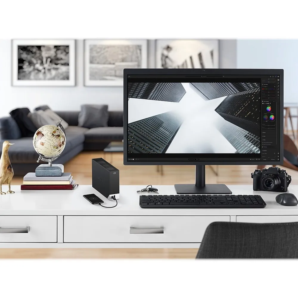 Online Seagate One Touch Hub 12TB USB 3.0 External Hard Drive, Black (STLC12000400)