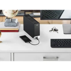 Online Seagate One Touch Hub 12TB USB 3.0 External Hard Drive, Black (STLC12000400)