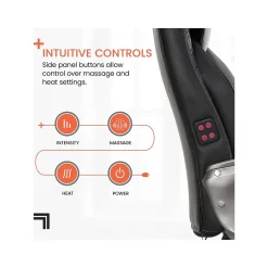 Ergonomic Chairs*Sharper Image S-600 Active Lumbar Ergonomic Bonded Leather Swivel Executive Massage Chair, (60098-BLK) Black