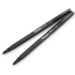 Pens|Sharpie Felt Pen, Fine Point, 0.4mm, Black Ink, 36/Box (2083009)