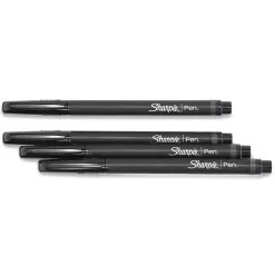 Pens|Sharpie Felt Pen, Fine Point, 0.4mm, Black Ink, 36/Box (2083009)