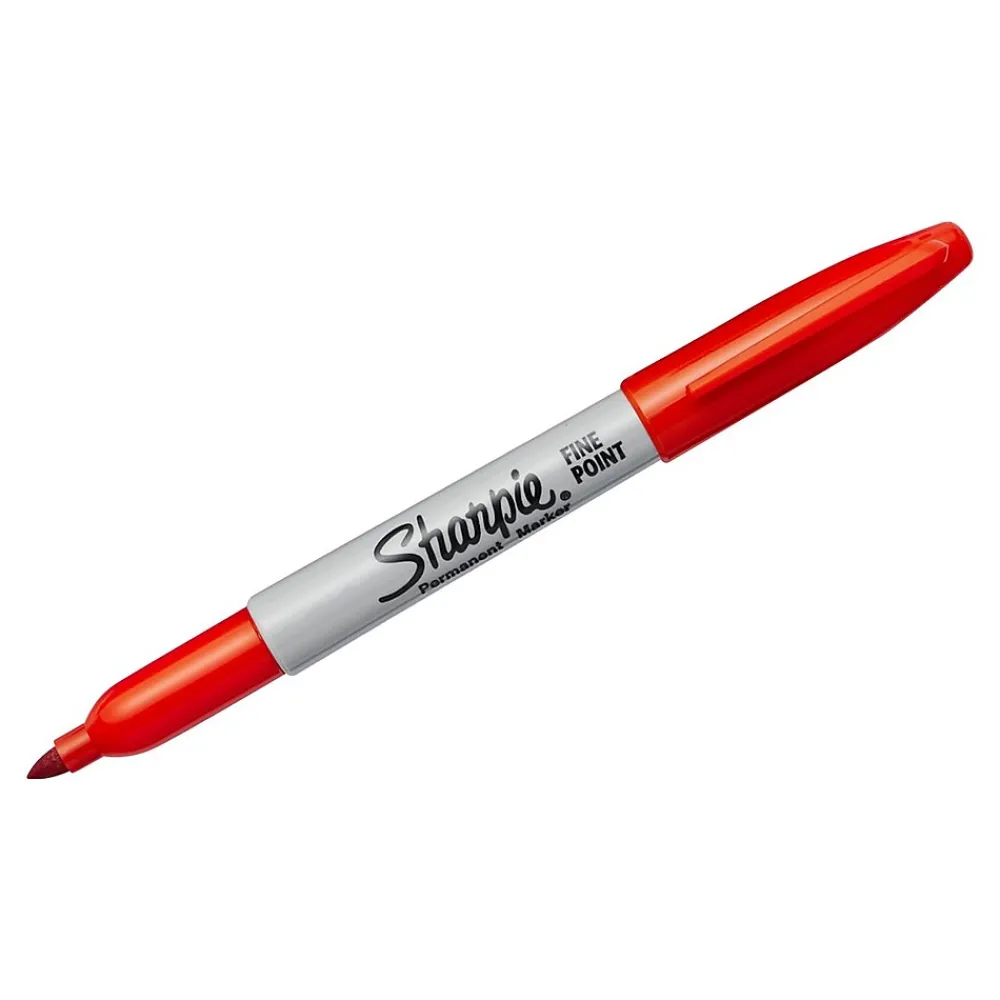 Markers|Sharpie Permanent Marker, Fine Tip, Red (30002)