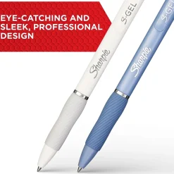 Pens|Sharpie S-Gel Retractable Gel Pen, Medium Point, Black Ink, 4/Pack (2126207)