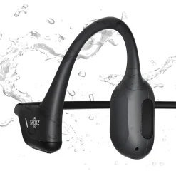 OpenRun Pro Premium Bone-Conduction Headphones with Microphones, Black (VXLS810STBKUS)<Shokz