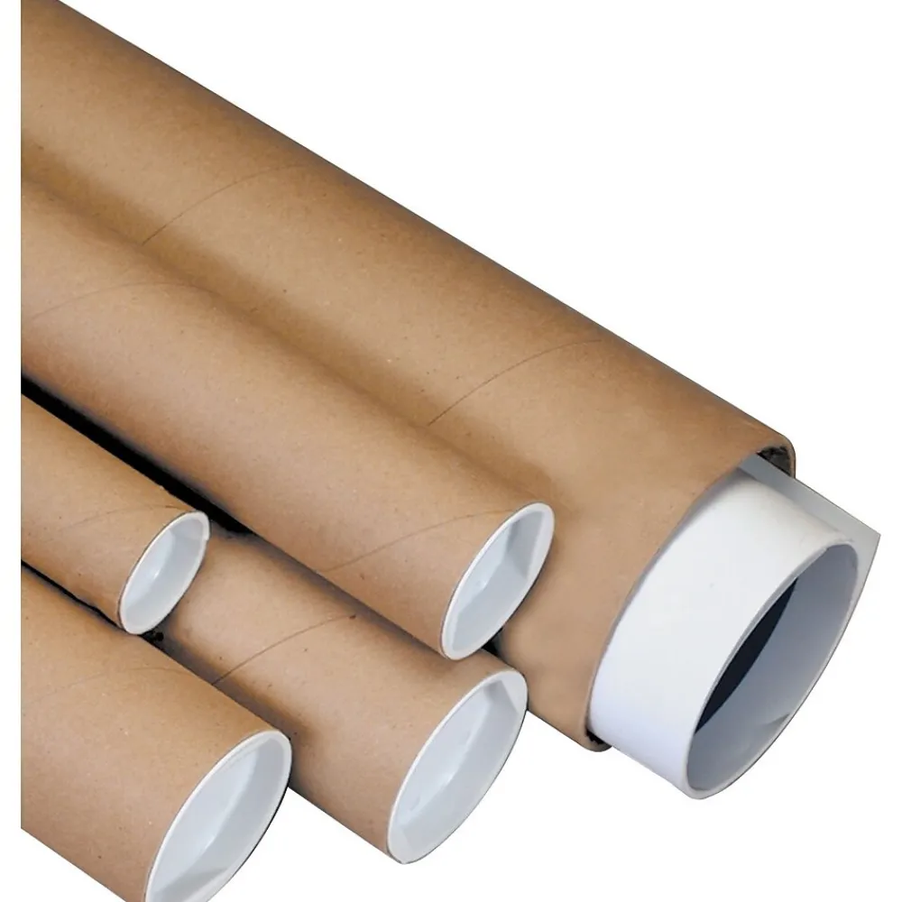 Online SI Products Heavy-Duty Kraft Mailing Tubes, 3" x 56", 24/Case