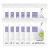 Code G -8 Gallon Trash Bag, 6.5" x 8.9", Low Density, 1.2 mil, White, 240 Bags/Box (CW0257)<simplehuman Discount