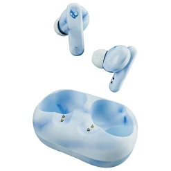 EcoBuds True Wireless Earbuds with Microphone & Charging Dock, Bluetooth, Glacier (S2EOW-Q764)<Skullcandy Best
