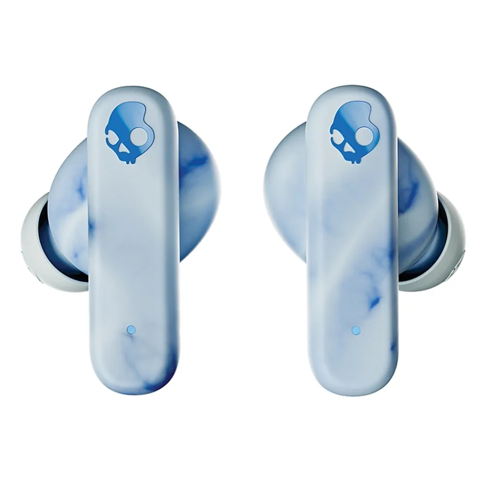 EcoBuds True Wireless Earbuds with Microphone & Charging Dock, Bluetooth, Glacier (S2EOW-Q764)<Skullcandy Best