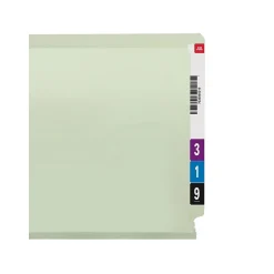 File Folders|Smead End Tab Pressboard File Folder, Straight-Cut Tab, 2