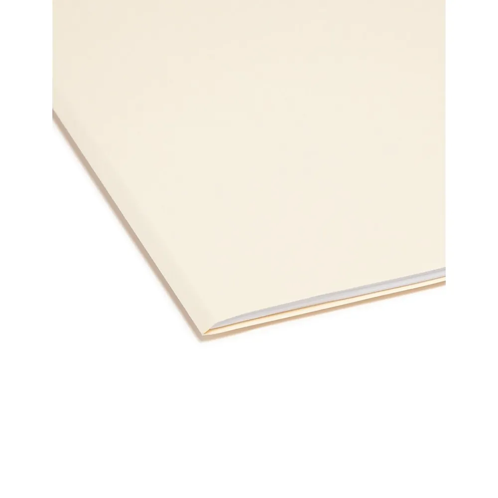 File Folders|Smead File Folders, Reinforced 2/5-Cut Tab, Letter Size, Manila, 100/Box (10376)
