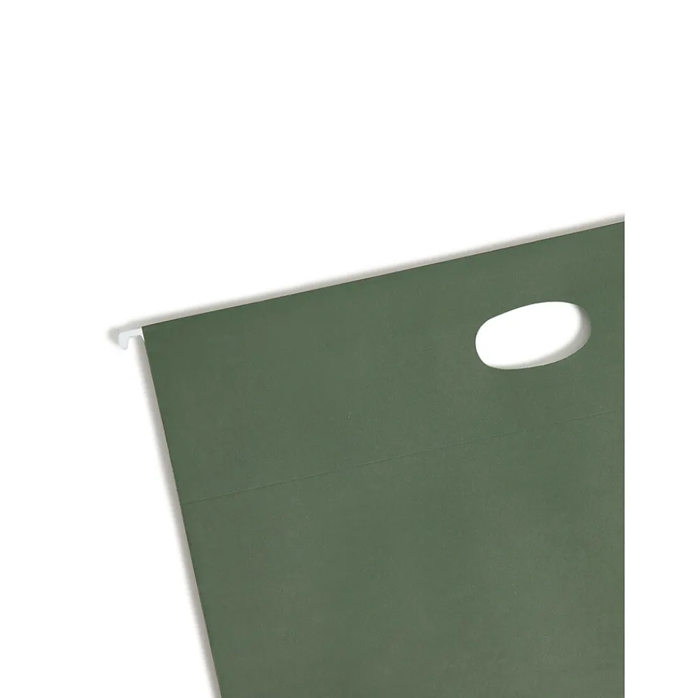 Hanging File Folders|Smead Hanging File Folders, 3 1/2" Expansion, Legal Size, Standard Green, 10/Box (64320)
