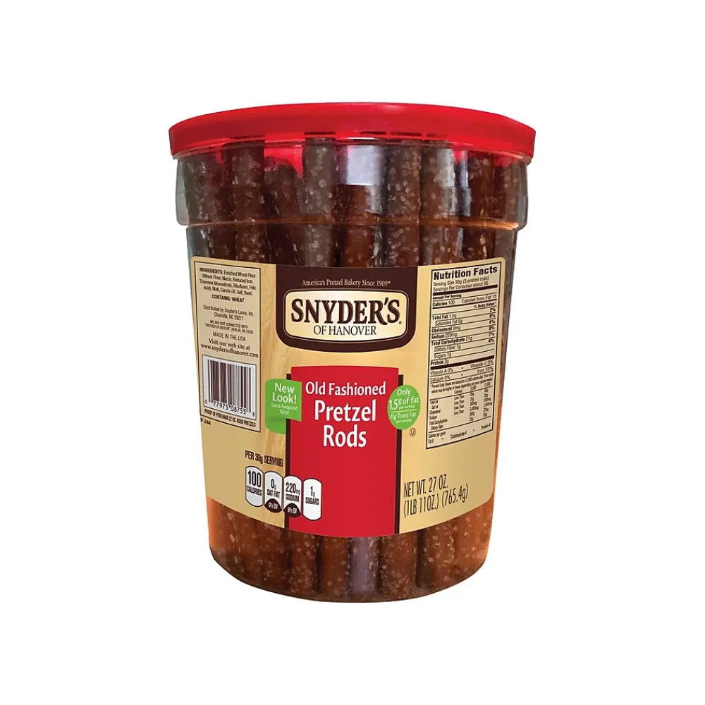 Snyder's of Hanover Old Fashioned Salt Pretzels Rods, 27 oz. (SNY087550)