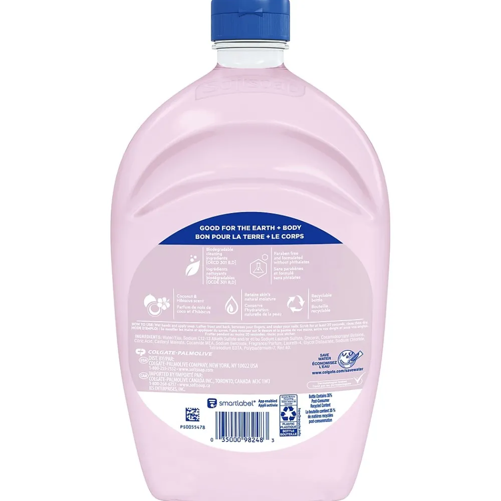 Liquid Hand Soap Refill, Coconut & Hibiscus Scent (US07162A)<Softsoap Hot