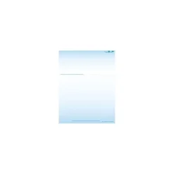Business Forms*Medical Arts Press Solid Color Laser Statements, Style A, with Credit Card Information, Blue