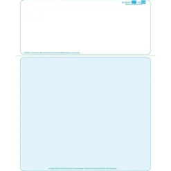 Security & Carbon*Medical Arts Press Solid Color Laser Statements, Style B, with Credit Card Information, Blue