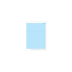 Business Forms*Medical Arts Press Solid Color Laser Statements, Style C, with Credit Card Information, Blue